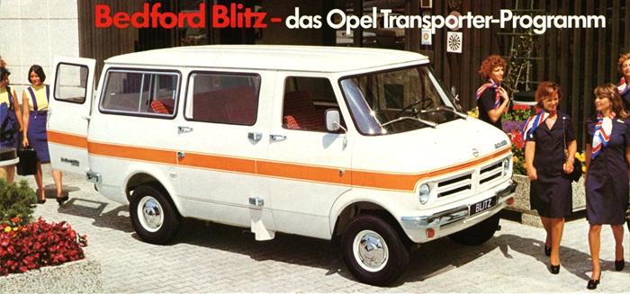  Bedford Blitz CF Bedford Blitz - das Opel Transporter-Programm 09/1976
