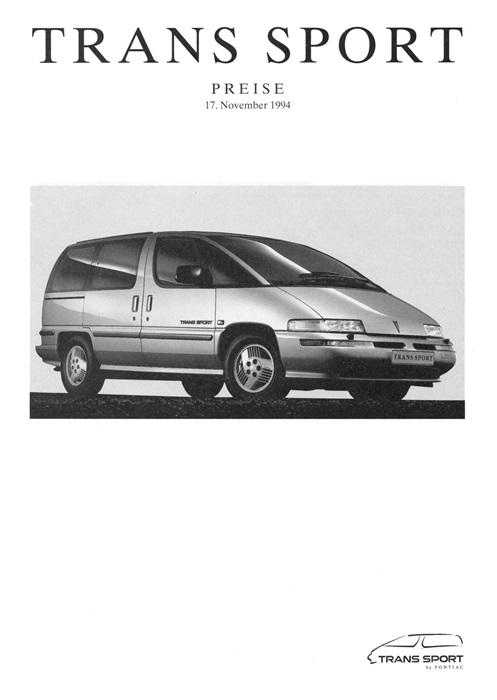  Pontiac Trans Sport Trans Sport 17.11.1994