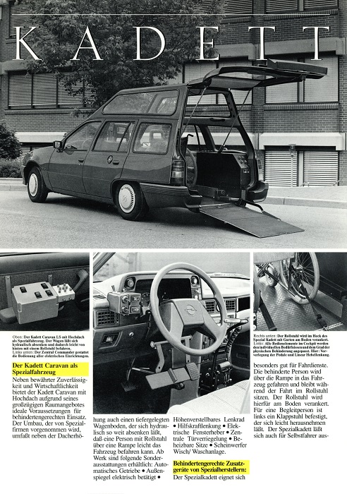  Kadett E Kadett Spezialfahrzeug 06/1989
