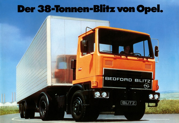 Bedford Blitz TM Der 38-Tonnen-Blitz von Opel. 09/1975