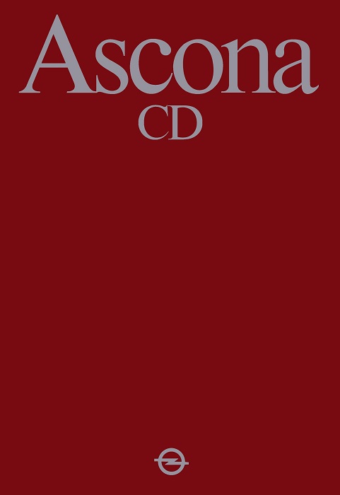  Ascona C Ascona CD 08/1982