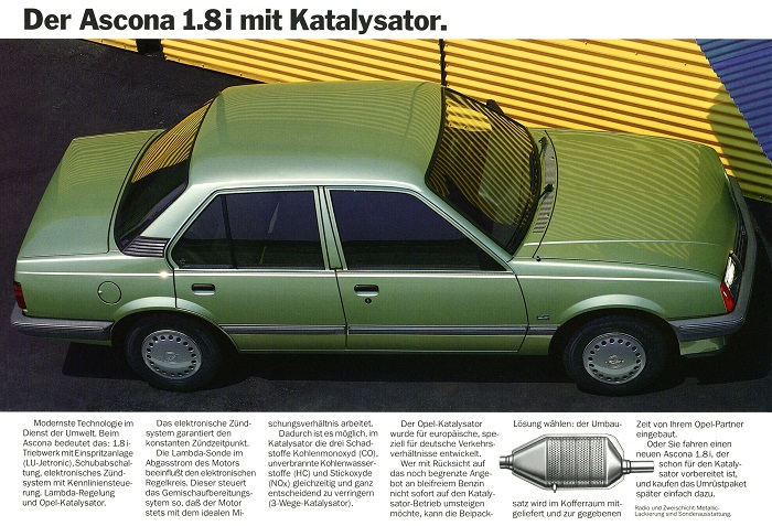  Ascona C Ascona 1.8i mit Katalysator 01/1985