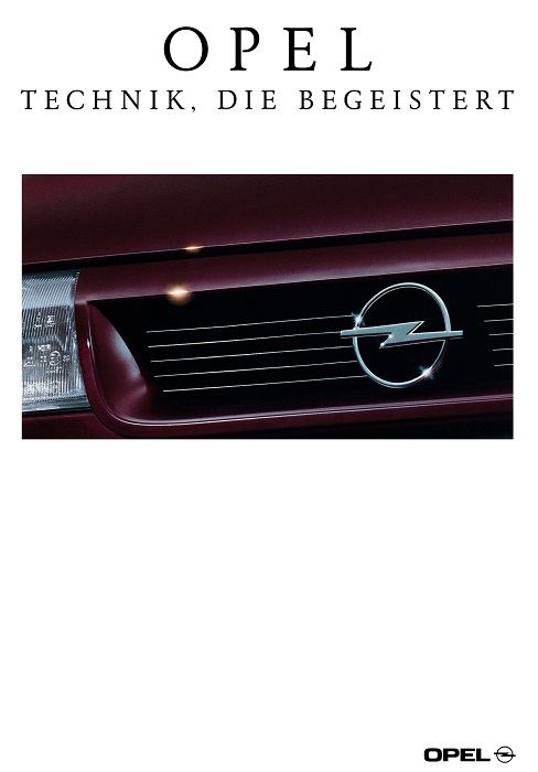  Modellprogramm Opel - Technik, die begeistert 09/1992