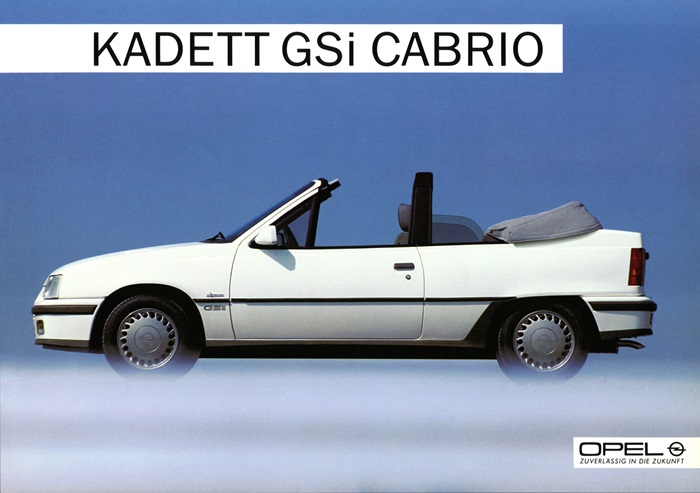  Kadett E Cabrio / Cabrio Edition Kadett GSi Cabrio 09/1985