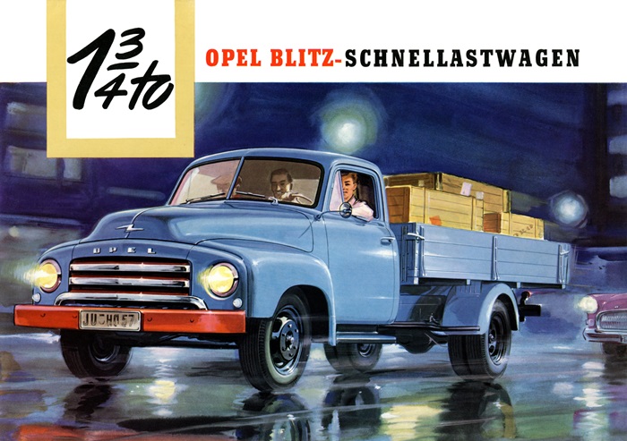  Blitz 1,75 to 1 3/4 to Opel Blitz-Schnellastwagen 09/1957