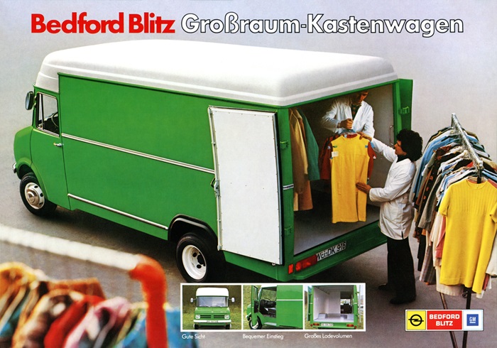  Bedford Blitz CF Bedford Blitz Großraum-Kastenwagen 05/1976