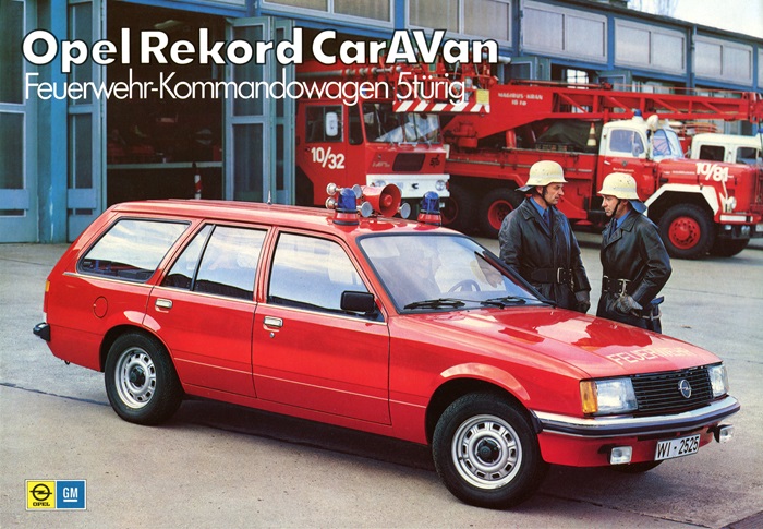  Rekord E Opel Rekord CarAVan<br>Feuerwehr-Kommandowagen 5türig 02/1978