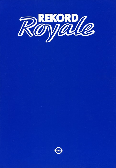 Broschüre Rekord E Rekord Royale 02/1981