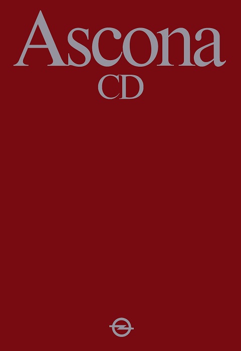  Ascona C Ascona CD 08/1982