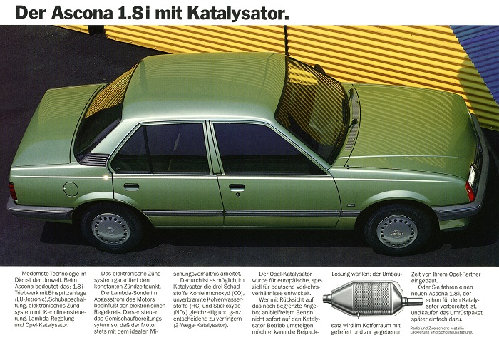  Ascona C Ascona 1.8i mit Katalysator 05/1985