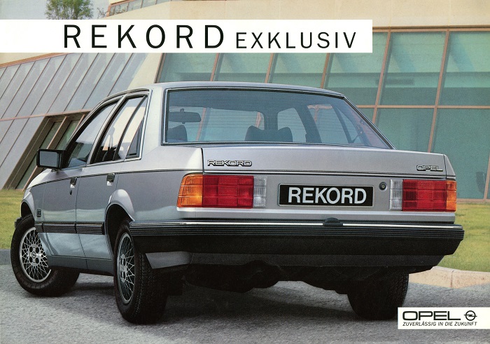 Broschüre Rekord E Rekord Exklusiv 09/1985