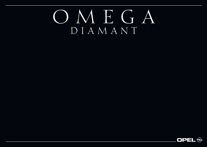 Broschüre Omega A Diamant 01/1990