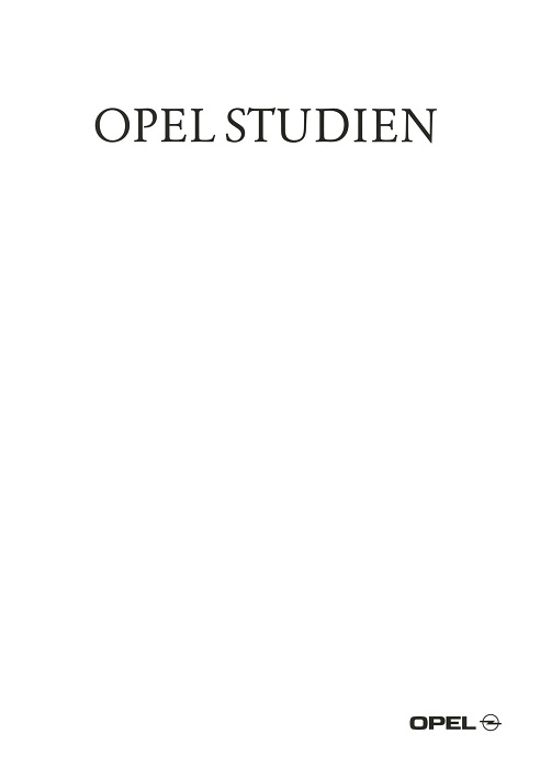 Broschüre Studien und Konzepte Opel Studien 09/1993
