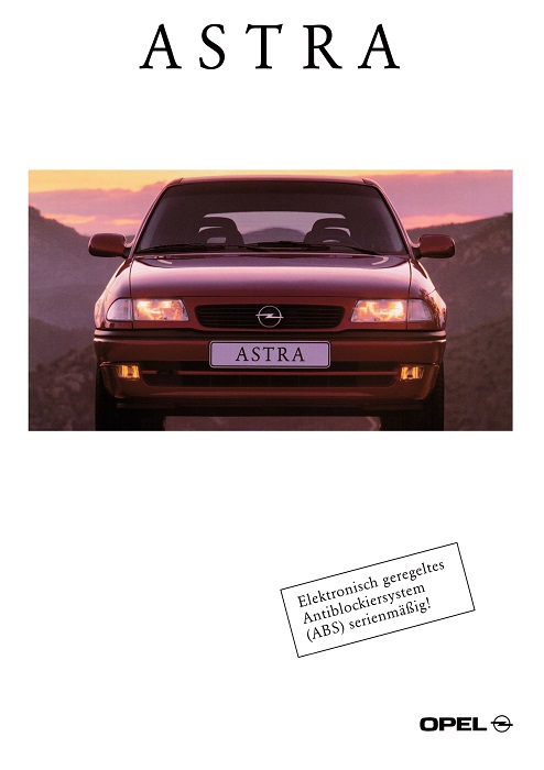 Broschüre Astra F  07/1996