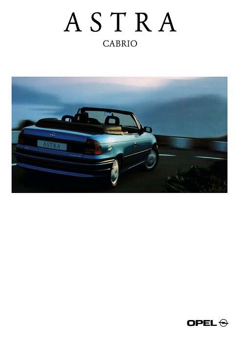 Broschüre Astra F Cabrio Astra Cabrio 10/1996