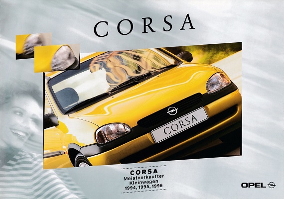 Broschüre Corsa B <i>Vorabinformation zum Facelift<br>Vielen Dank an Thomas für den Scan!</i> 02/1997