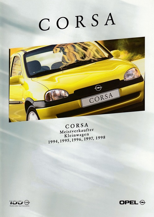 Broschüre Corsa B <i>Vielen Dank an Thomas für den Scan!</i> 06/1999