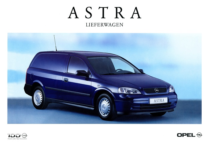 Broschüre Astra G Astra Lieferwagen 12/1999