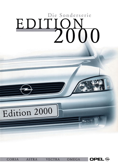 Broschüre Corsa B Die Sonderserie Edition 2000<br>Corsa, Astra, Vectra, Omega<p><i>Vielen Dank an Thomas für den Scan!</i> 01/2000