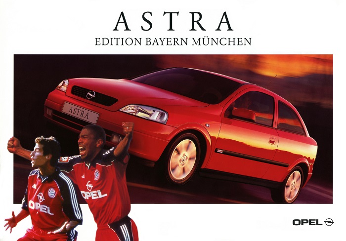 Broschüre Astra G Edition Bayern München 02/2000